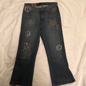 Mesmerize Paris Jeweled Embellished Capris
